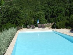 Gites with heated pool in southern Corsica island