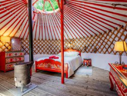 Unusual stay in yurt near the Loire Castles in France. near Soulaire et Bourg