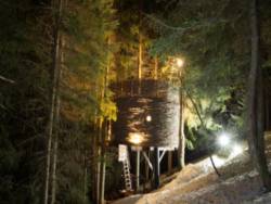 Unusual stay in perched hut in French Alps near Doussard