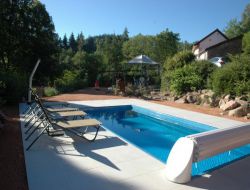 Holiday home with heated pool in Auvergne, France near Saint Victor Montvianeix