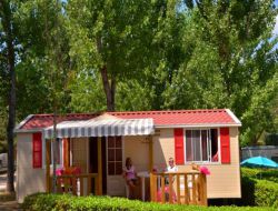 Camping near Nimes and the Camargue in south of France. near Fontans