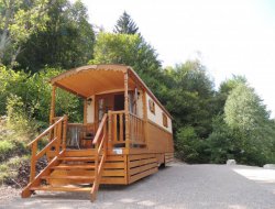 Stay n a gypsy caravan in the Vosges, France.
