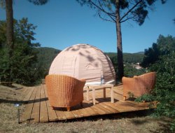 Unusual accommodation in Ardeche, France.