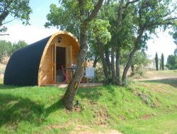 unusual stay in a pod i Provence, south of France. near Saint Martin de Bromes