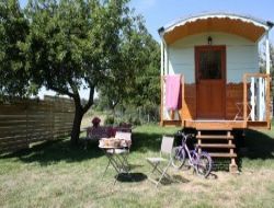Holiday cottages and gypsy caravan close to Carnac